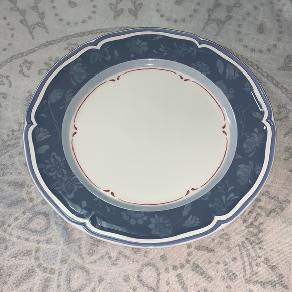 Set of 2 VILLEROY & BOCH Cottage Blue Dinner Plates Porcelain Country Collection - Picture 3 of 5